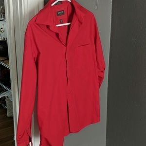 Red dress shirt